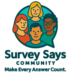 Survey Says Community logo – Visit our community page.